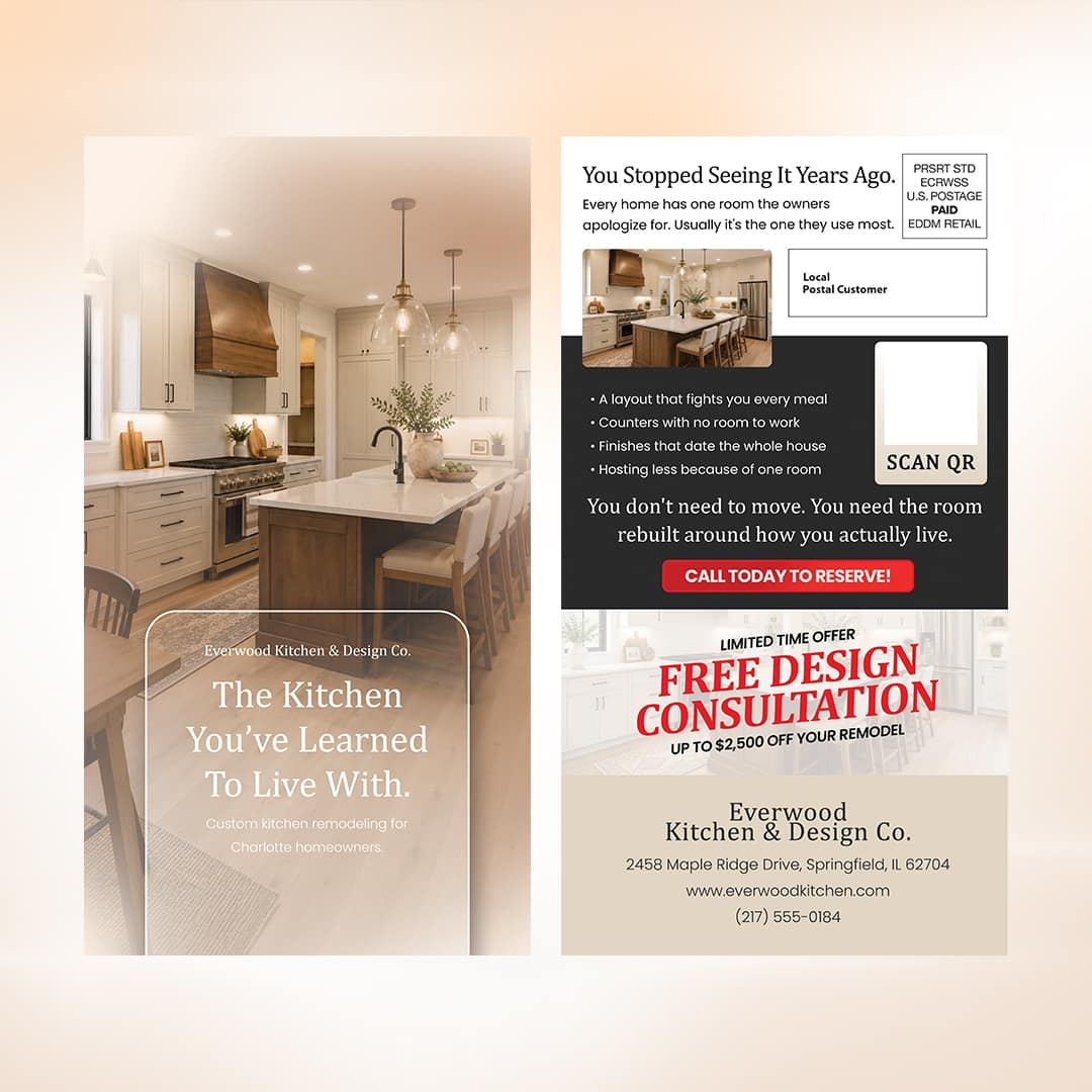 Home Remodeling EDDM360 postcard design